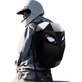 Resim Erkugo Led Gözlü L Beden Motor Sırt Çantası, Ledli Büyük Boy Sırt Çantası, Telefon Kontrollü Loy Led Bag 