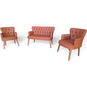 Resim Taba Deri Ahşap Ayaklı Ofis Koltuk Takımı Büro Koltuk Ve Kanepeleri Deri Ofis Büro Mobilyası Çok Renkli 