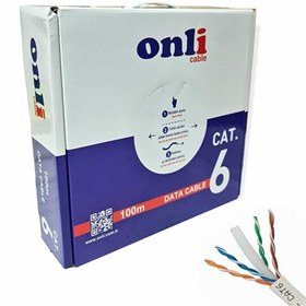 Resim Onli 24AWG UTP CAT6 Network Kablosu Gri 100Mt Yerli Üretim 