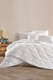 Resim Emmy Home Çift Kişilik Microfiber Yorgan Beyaz 
