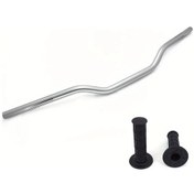 Resim Hightower Gümüş Siyah Honda Yamaha Crf Kxf Klx Drz İçin 22mm Düşük Gidon Seti 