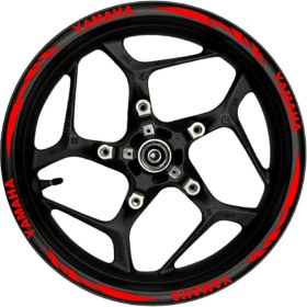 Resim Yamaha Kırmızı Yazılı Kırmızı Pençe Şeritli 