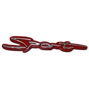 Resim Turbo Kırımızı Çamurluk ve Bagaj Logosu 