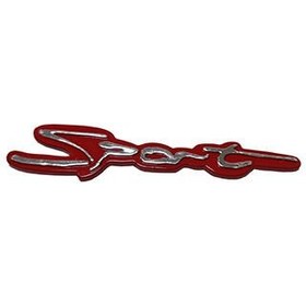 Resim Turbo Kırımızı Çamurluk ve Bagaj Logosu 