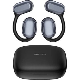 Resim Recci Dijital Göstergeli Bluetooth Kulak İçi Kulaklık REP-W76 Elegant Serisi Ows Wireless V5.3 Siyah 
