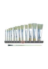 Resim Fanart Sert Kıl Yassı Fırça 258 No:16 Uzun Sap - 2 Adet 