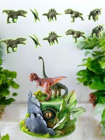 Resim Vahşi Jurassic Özel Kesim Banner Dinozor Doğum Günü Parti Süsü Tüm Yaşlar 