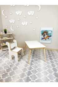 Resim MİRACLE 3D Çocuk Oyun Etkinlik Çalışma Masası Ve Sandalye, Aktivite Masası 