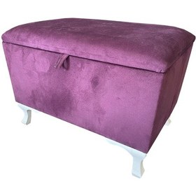 Resim Sandıklı Puf(Bench)-Ayakucu Pufu-80cm-Kadife Kumaş-Tek Parça 