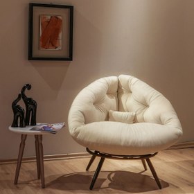 Resim Berta Concept Floki Tekli Koltuk Berjer Krem 