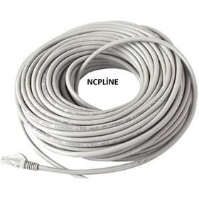 Resim NcpLine 100 Metre Cat 6 Hazir Yapili Uçlar 100 Mt Internet Kablosu Sağlam Cat6 