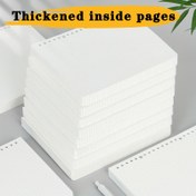 Resim 200/600 Sayfa A5/B5 Çıkarılabilir Taşınabilir Gevşek Yaprak Kağıt Dolumu, Izgara Desen, Kaplamasız Bitiş, Cilt, Not Defteri Ekleri & Günlükler için, Öğrenciler, Ofis Kırtasiye Düzenlemesi, Büyük Karalama Defteri Kağıdı için İdeal 