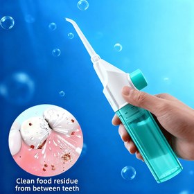 Resim Manuel Yüksek Basınçlı Ağız Yıkama Aleti - Ergonomik Saplı ve Arasıraşıl Temizleyici Özellikli Taşınabilir Diş Su Flosseri, Pil/Güç Gerektirmez 