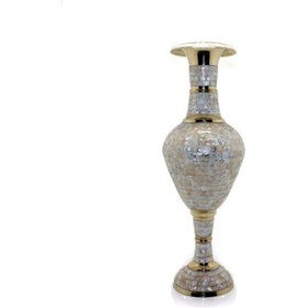 Resim Pirinç Sedefli Vazo 45 Cm 