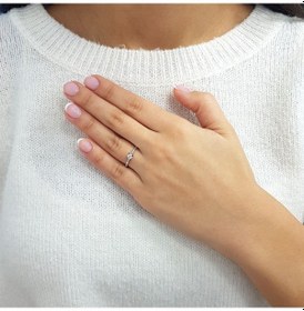 Resim Lova F Renk 0,13 Karat Pırlanta Tektaş Yüzük - IDL Sertifikalı 