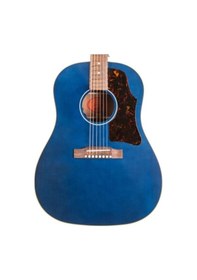 Resim Epiphone J-45 Elektro Akustik Gitar Aged Viper Blue 