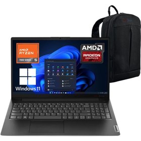Resim LENOVO V15 R5-7520U 16GB 512GB SSD 15.6" FHD Win11 Bilgisayar 82YU0123TX - Webzone Çanta WZ01 