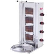 Resim Işıkgaz Silverinox Endüstriyel Lpg Tüplü 4 Radyanlı Döner Ocağı Makinesi 