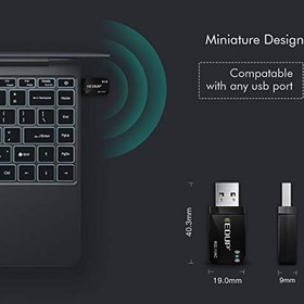 Resim EDUP AC 1300 Mbit/s USB WLAN Adaptörü, Çift Bant WiFi Stick 2.4G/5GHz USB3.0 Adaptör Kablosuz Ağ Alıcısı WiFi Dongle, Masaüstü Bilgisayar/Dizüstü Bilgisayar için, Windows 11/10/8.1/7/Vista Mac OS X 