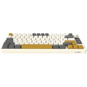 Resim Claw’s Flux LCD Logo Ekran - Rainbow Bölgesel Işıklandırma - Ses Kontrolcüsü - Ultra Tepkime & Konfor 78 Tuş Membran Gaming & Ofis Klavyesi 