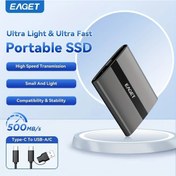 Resim Wangxi Eaget Ultra Hızlı Taşınabilir Ssd 120gb Usb 3.2 500mb/s Type-c Usb-a Uyumlu 