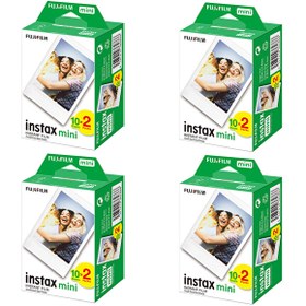 Resim Fujifilm Instax Mini 20'li Film 4'lü Set 80 Poz Fujifilm