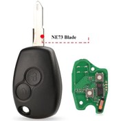 Resim Renault Duster Modus Clio 3 Twingo Dacıa Logan Sandero Kangoo 433mhz Pcf7947 Çipi İçin 2btn Uzaktan Anahtar 0060 