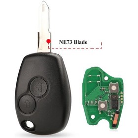 Resim Renault Duster Modus Clio 3 Twingo Dacıa Logan Sandero Kangoo 433mhz Pcf7947 Çipi İçin 2btn Uzaktan Anahtar 0060 