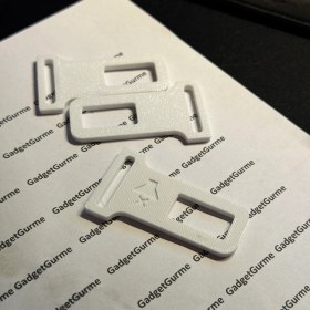 Resim Gadget Gurme Üstün Kalite 3D Baskılı Evcil Hayvan Kemer Tokası Beyaz 4 ADET 