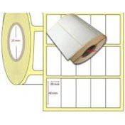 Resim 20x40 Yanyana 5 Li Eko Termal Barkod Etiket 1 Rulo 4000 Sarım 