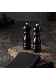 Resim Peugeot Paris Ahşap Siyah Lake Karabiber Ve Tuz Değirmeni 18 Cm 