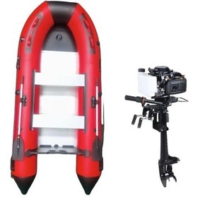 Resim Tomking Tk144fc Motor Ve Tk-rıb-300 Alüminyum Tabanlı Şişme Bot Seti 