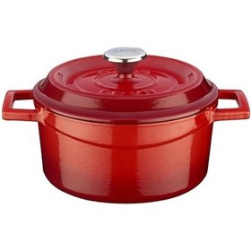 Resim Lava Döküm 18 CM Kırmızı Derin Tencere 