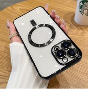 Resim UnDePlus Apple Iphone 14 Pro Kılıf Magsafe Kamera Lensli Korumalı Şeffaf Silikon Kapak 