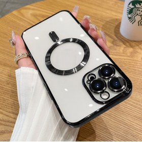 Resim UnDePlus Apple Iphone 14 Pro Kılıf Magsafe Kamera Lensli Korumalı Şeffaf Silikon Kapak 