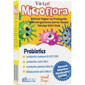 Resim VitAgil Microflora Probiyotik Damla 15 ml 