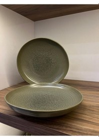 Resim 2'li Adelfa Ripple Deep Plate 26 Cm 1000 Cc Ana Yemek / Şef Sunum / Sulu Yemek / Bowl Servis Tabağı Çok renkli 