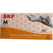 Resim BRP Pudralı Lateks Muayene Eldiveni 100 Adet 