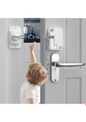 Resim Ayarlanabilir Uzunluklu Çocuk Güvenlik Zinciri Pencere ve Kapı Kilidi 