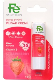 Resim Fe Lip Balm Çilekli E Vitaminli 