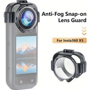 Resim Topshop1 Feıchao Insta360 X5 Aksiyon Kamerası Siyah Anti Sis Lens Koruyucu 9h Sert Cam Yansıma Önleyici Toz Geçirmez 