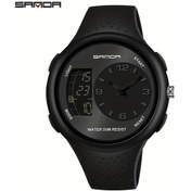 Resim Sunshine022 Sanda Led Dijital Büyük Ekran Su Geçirmez Spor Erkek Kol Saati Çift Black Diğer 
