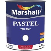 Resim Marshall Pastel Yarı Mat Boyası Güz Yağmuru 2,5 Lt 3,5 Kg 