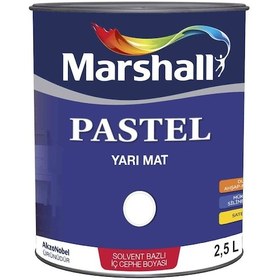 Resim Marshall Pastel Yarı Mat Boyası Güz Yağmuru 2,5 Lt 3,5 Kg 