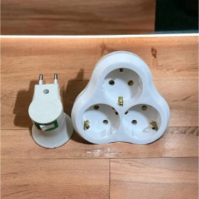 Resim Sermer Pazarlama 2 Li Set Golyat Üçlü Priz ve Fişli Anahtarlı Duy 