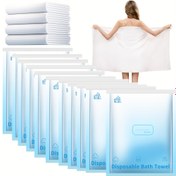 Resim Tek Kullanımlık Havlu, 6 / 10 / 20 Adet Büyük Seyahat Havlusu 140 * 70cm, Seyahat Temel İhtiyaçları Sıkıştırılmış Havlu - Taşınabilir Tek Kullanımlık Yüz Havluları Plaj Duş Yürüyüş Kamp Otel 
