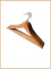 Resim EZMK Ev Gereçleri Askı, Elbise Askısı, Cilalı Ahşap Elbise Askısı- 12 Adet 