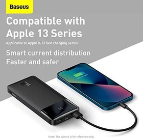 Resim Baseus Bipow Overseas Edition 10.000 mAh Digital Display Powerbank 15W-Siyah 