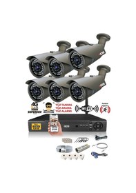Resim IDS DS-2073HD-SET6-NOHDD 6 Kameralı 1080P Full HD 5 MP Sony Lensli Kamera Seti - 2073 