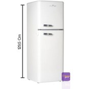 Resim Cool Life Çift Sistem Retro 138 12/24/220 V Bej Buzdolabı 